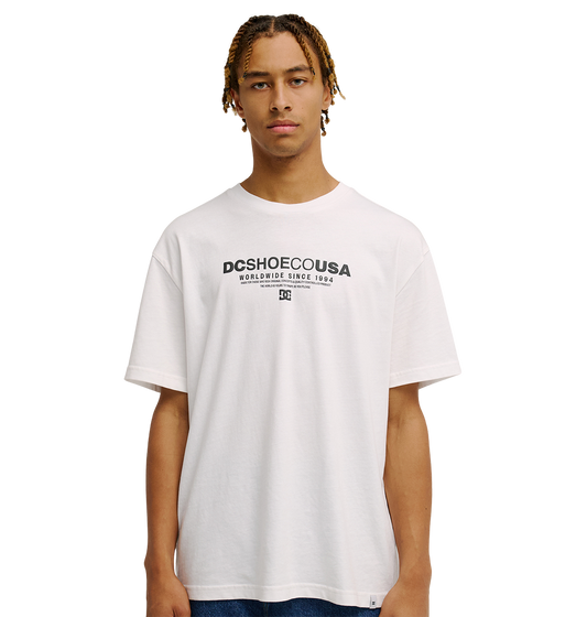 Men's DC Heritage Font Tee - White | DC Shoes