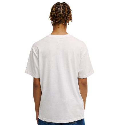Men's DC Heritage Font Tee - White | DC Shoes