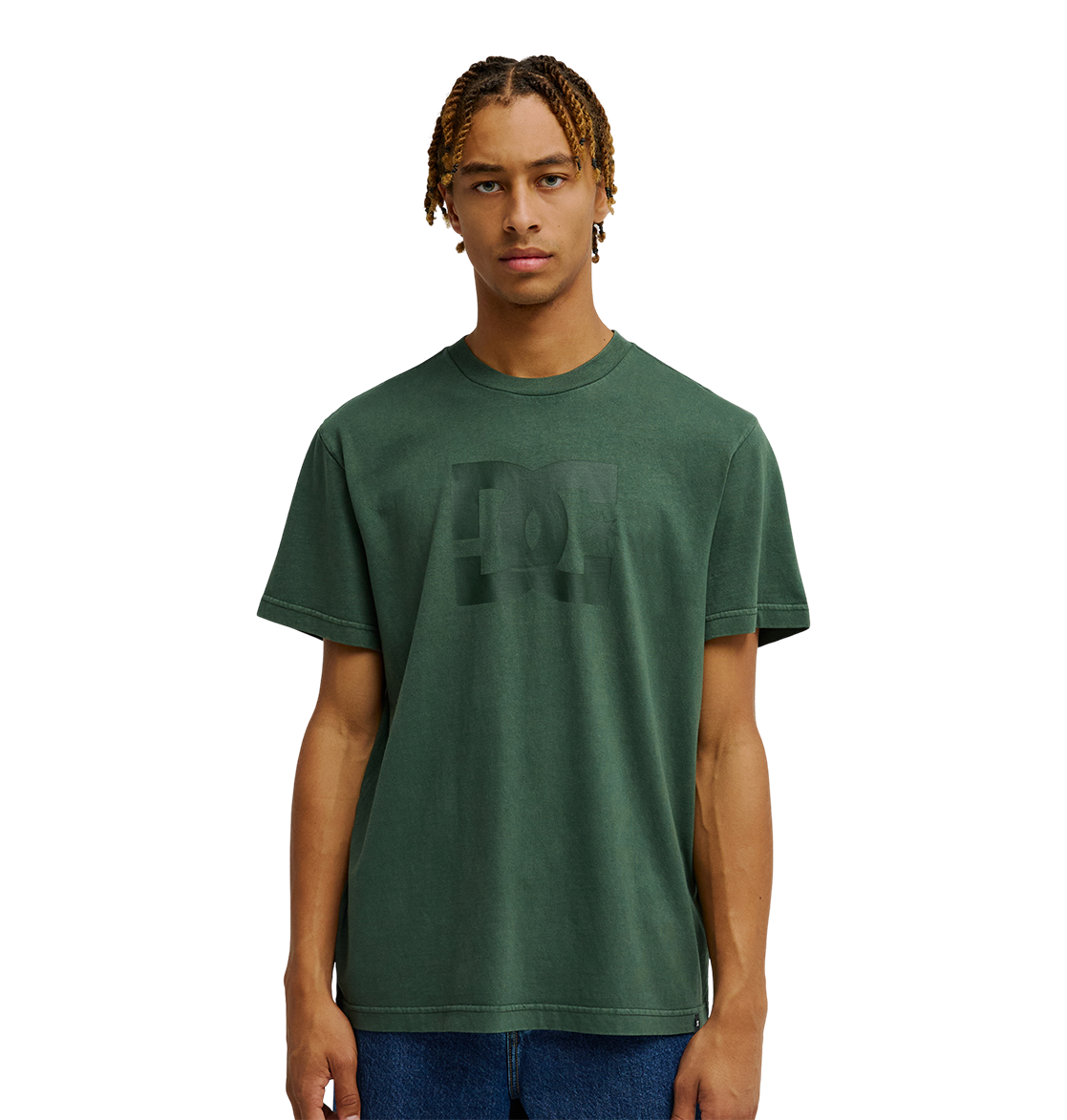 Men's DC Star Pigment Dye Tee - Deep Forest | DC Shoes