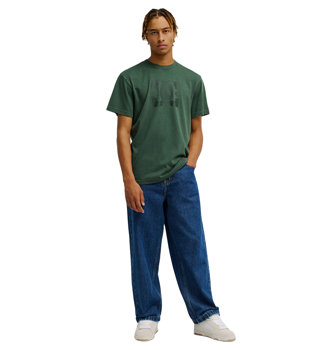 Men's DC Star Pigment Dye Tee - Deep Forest | DC Shoes
