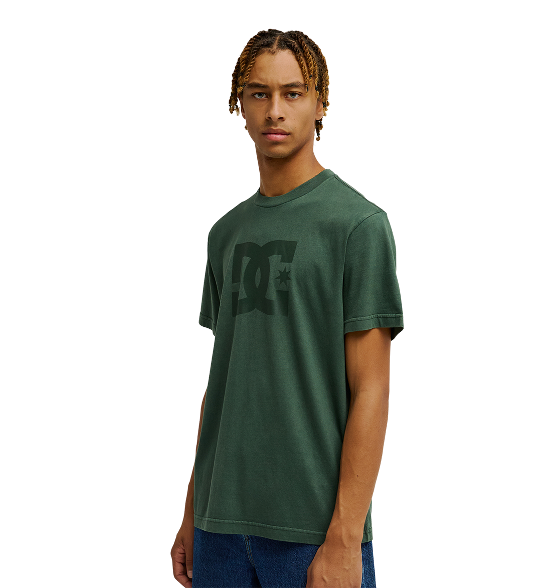 Men's DC Star Pigment Dye Tee - Deep Forest | DC Shoes