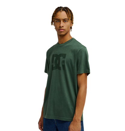Men's DC Star Pigment Dye Tee - Deep Forest | DC Shoes