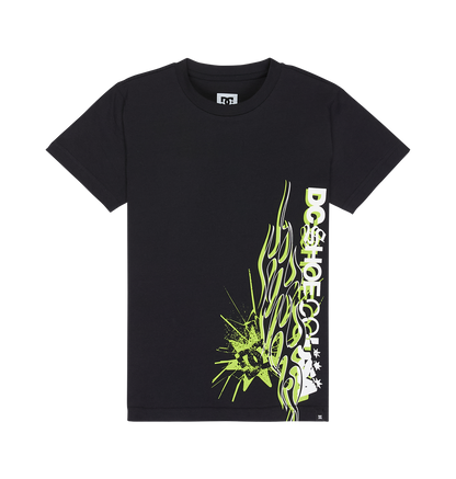 Kids' Side Flame Tee - Black | DC Shoes