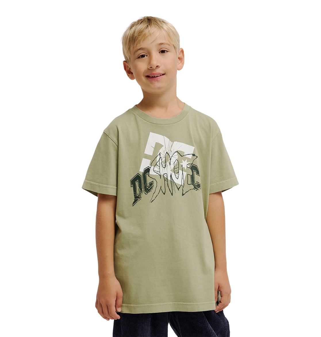 Kids' Speratic Tee - Oil Green | DC Shoes