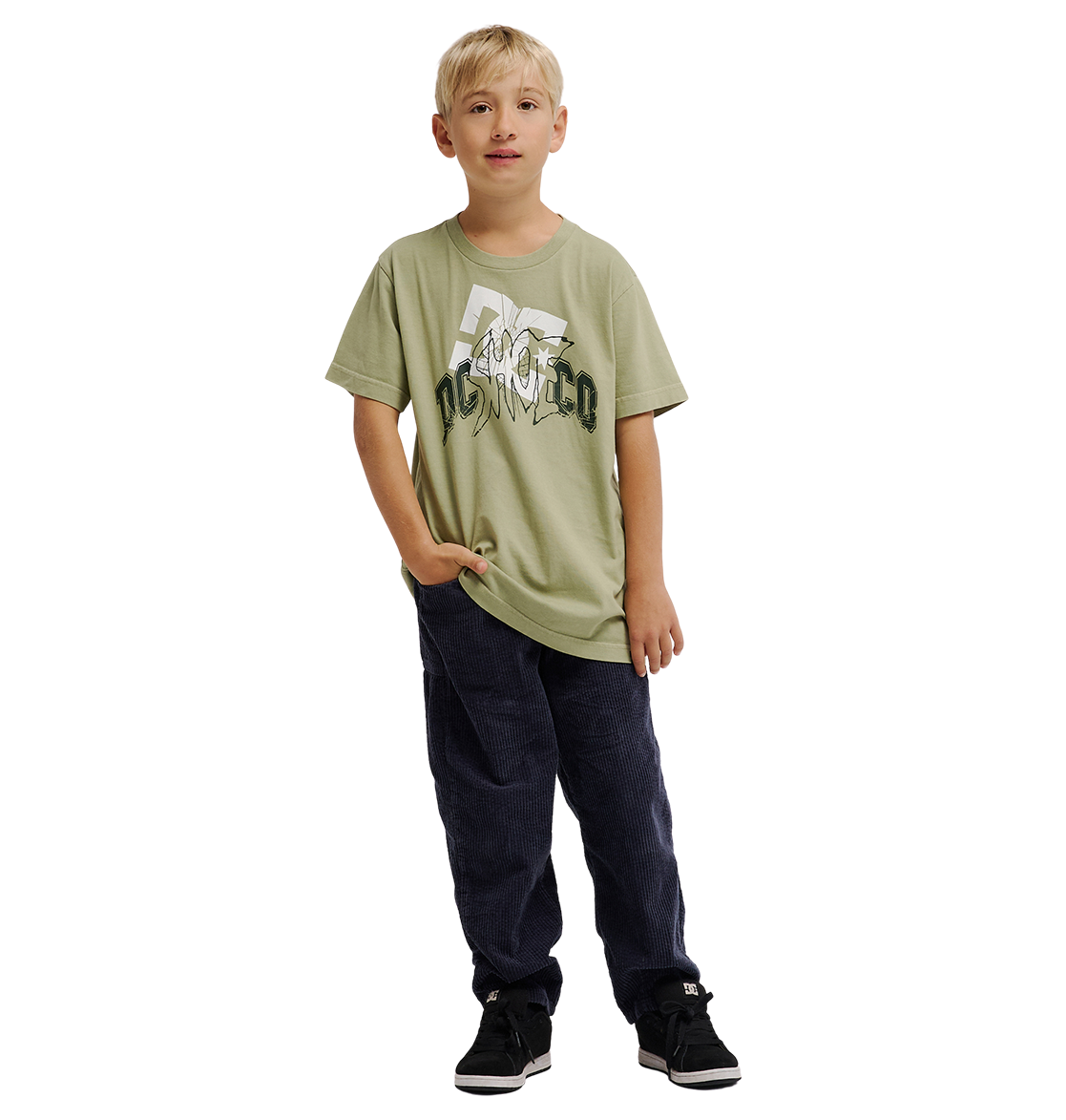 Kids' Speratic Tee - Oil Green | DC Shoes