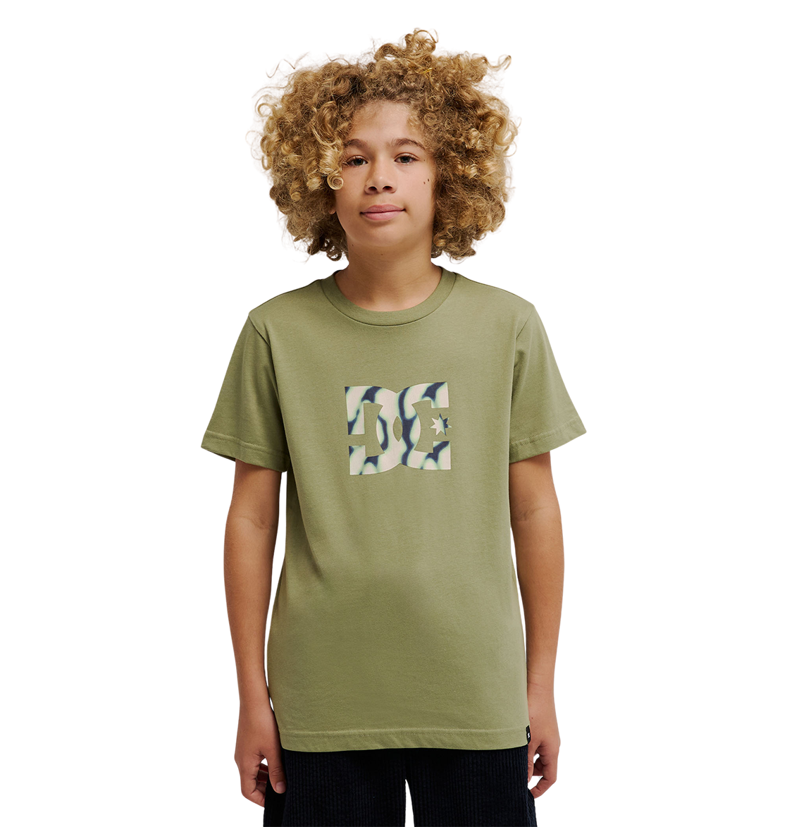 Kids' Star Filled Tee - Oil Green | DC Shoes
