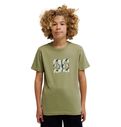 Kids' Star Filled Tee - Oil Green | DC Shoes