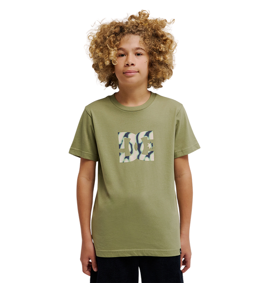 Kids' Star Filled Tee - Oil Green | DC Shoes