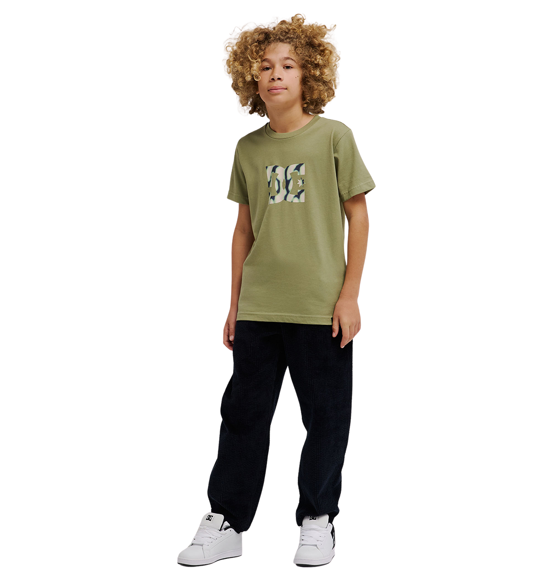 Kids' Star Filled Tee - Oil Green | DC Shoes