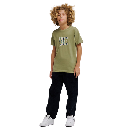 Kids' Star Filled Tee - Oil Green | DC Shoes