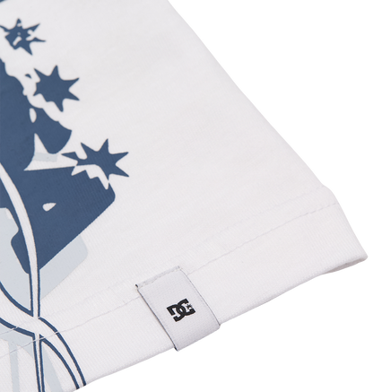 Kids' Side Flame Tee - White | DC Shoes