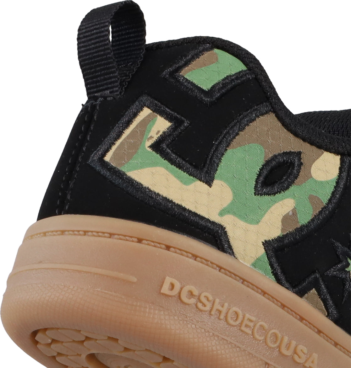Kids' Court Graffik Shoes - Black/Camo/Gum | DC Shoes