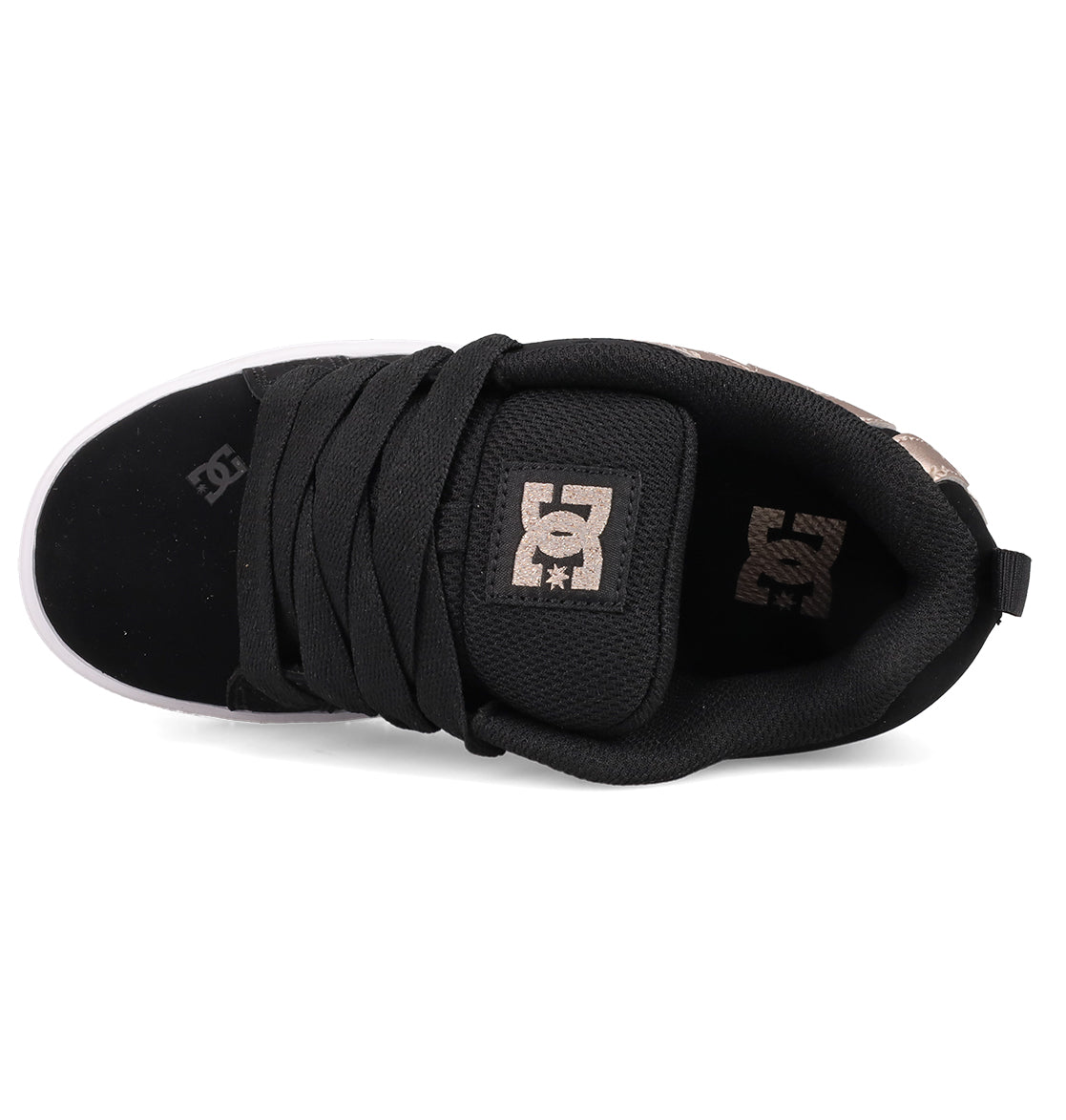 Kids' Court Graffik Shoes - Black/Rose Gold | DC Shoes