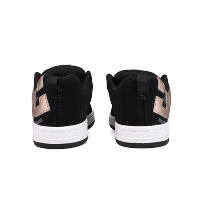 Kids' Court Graffik Shoes - Black/Rose Gold | DC Shoes