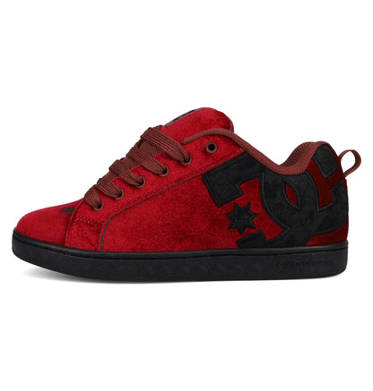 Women's Court Graffik LE Shoes - Maroon/Black | DC Shoes