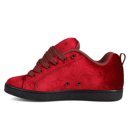 Women's Court Graffik LE Shoes - Maroon/Black | DC Shoes