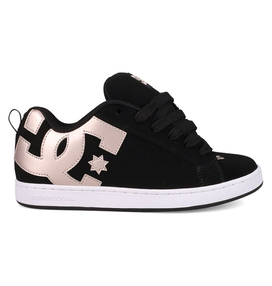 Women's Court Graffik Shoes - Black/Rose Gold | DC Shoes