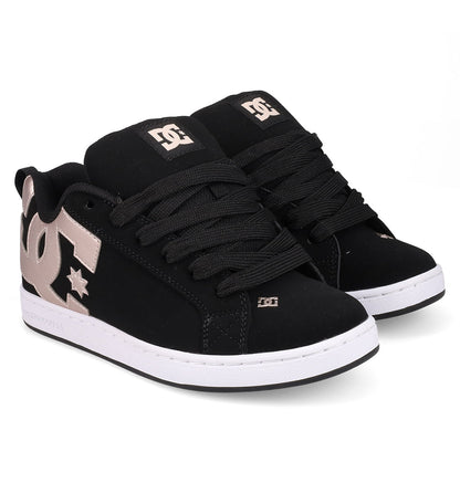 Women's Court Graffik Shoes - Black/Rose Gold | DC Shoes