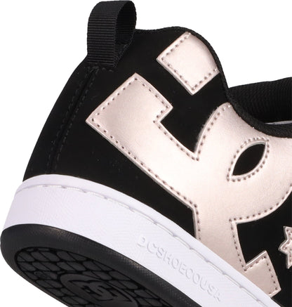 Women's Court Graffik Shoes - Black/Rose Gold | DC Shoes