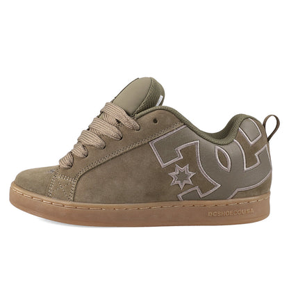 Women's Court Graffik SD Shoes - Olive/Gum | DC Shoes