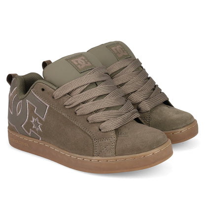 Women's Court Graffik SD Shoes - Olive/Gum | DC Shoes