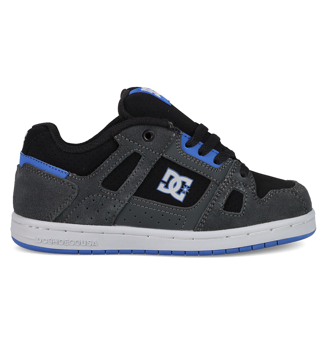 Kids' Stag Shoes - Grey/Black/Blue | DC Shoes