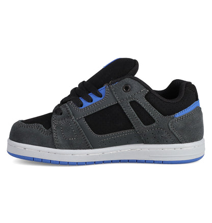 Kids' Stag Shoes - Grey/Black/Blue | DC Shoes