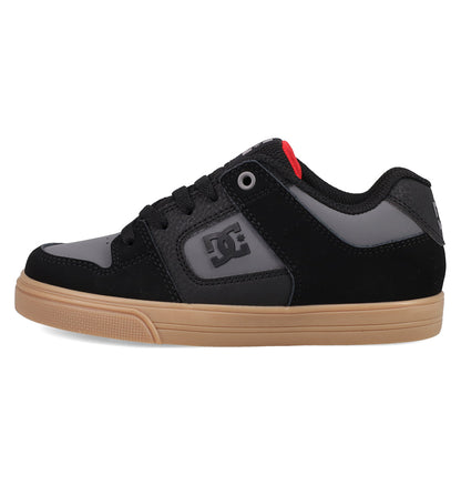 Kids' Pure Shoes - Black/Grey/Gum | DC Shoes