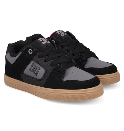 Kids' Pure Shoes - Black/Grey/Gum | DC Shoes