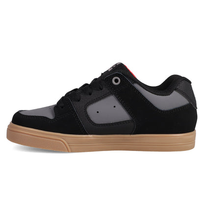 Kids' Pure Shoes - Black/Grey/Gum | DC Shoes