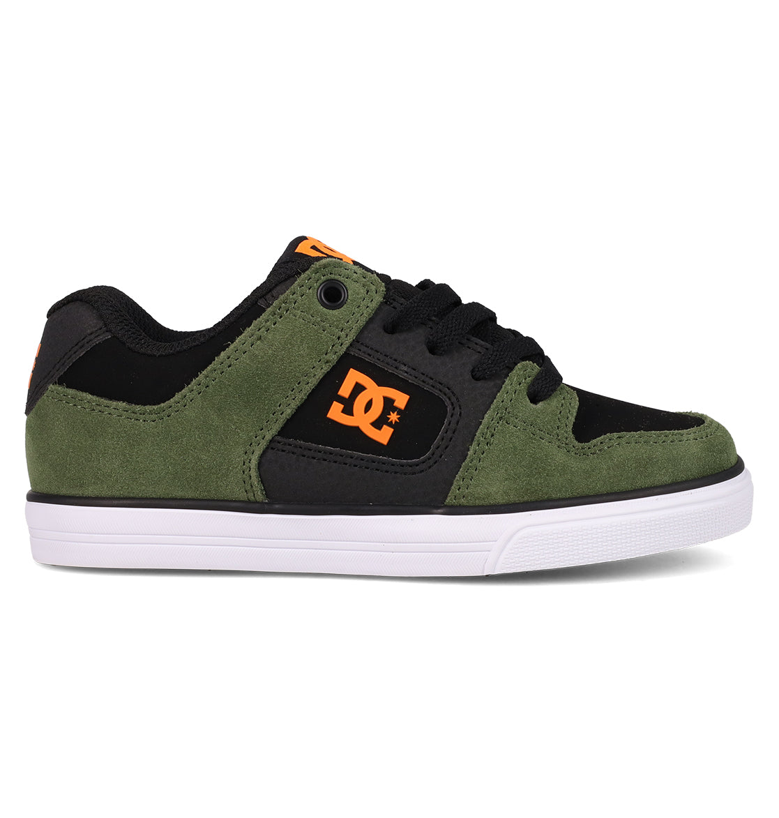 Kids' Pure Shoes - Olive/Black/Orange | DC Shoes