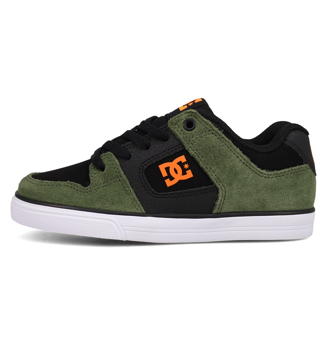 Kids' Pure Shoes - Olive/Black/Orange | DC Shoes