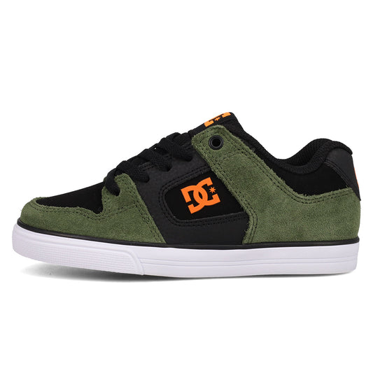 Kids' Pure Shoes - Olive/Black/Orange | DC Shoes