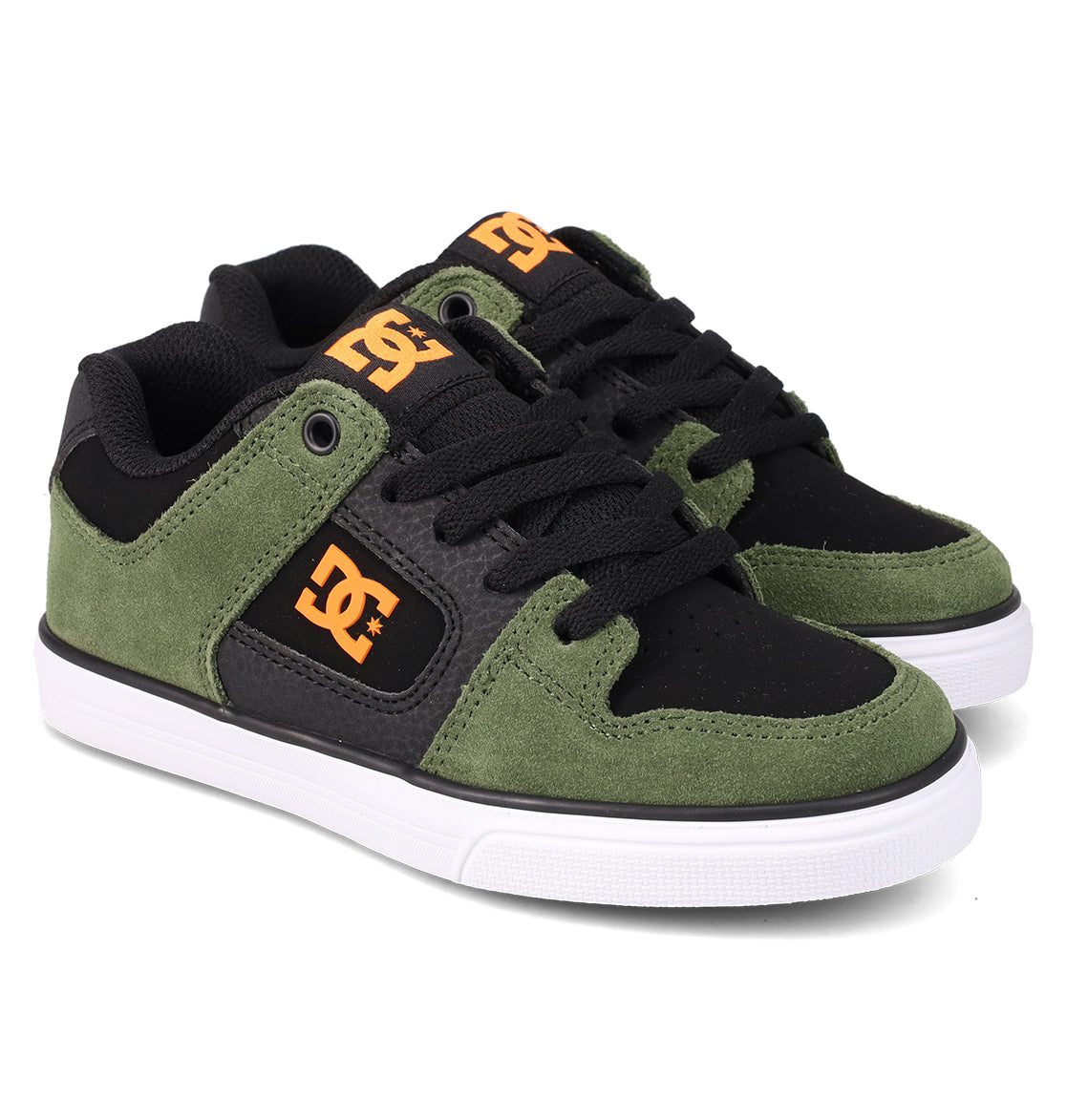 Kids' Pure Shoes - Olive/Black/Orange | DC Shoes