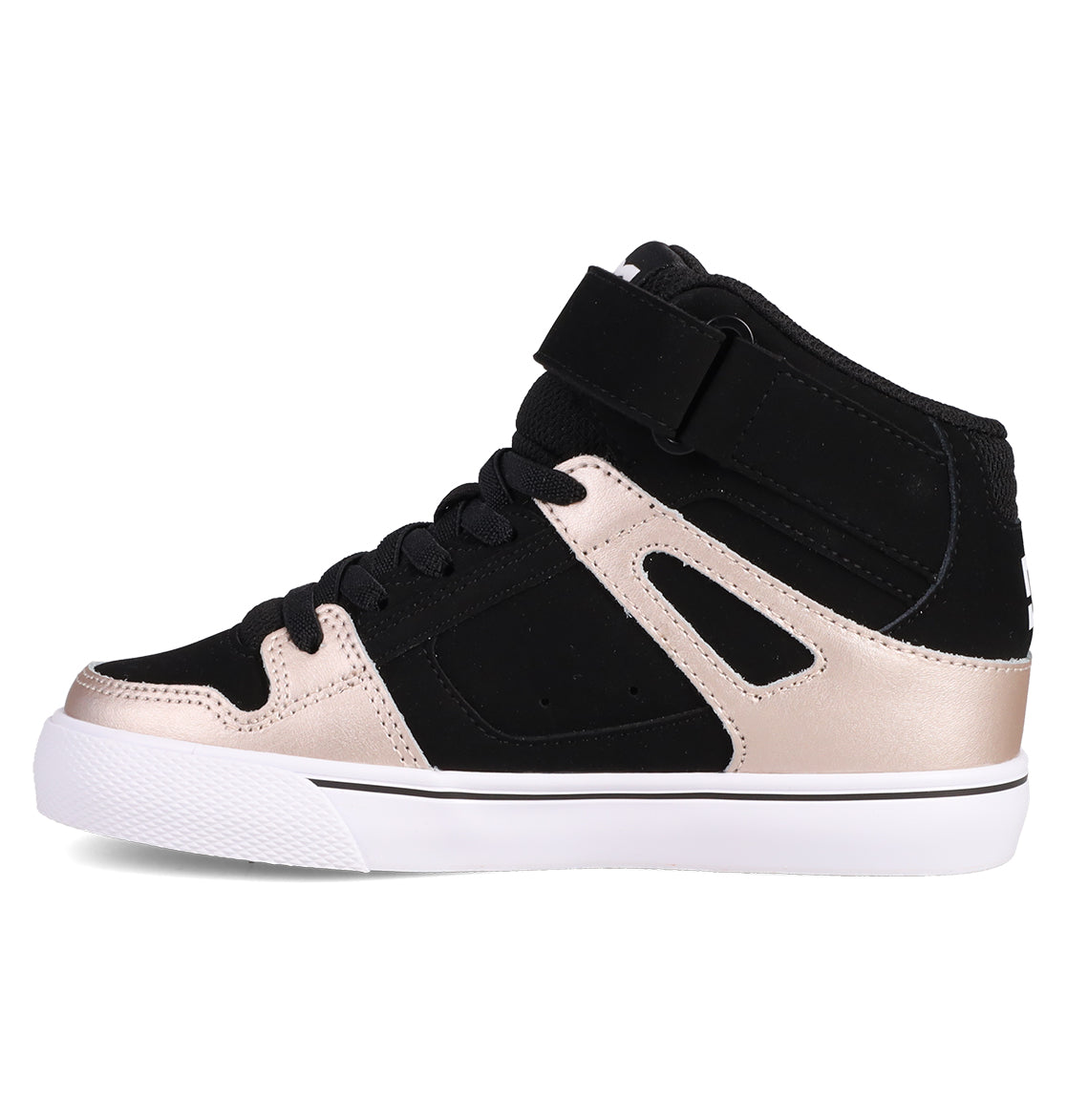 Kids' Pure Hi Top EV Shoes - White/Black/Rose | DC Shoes