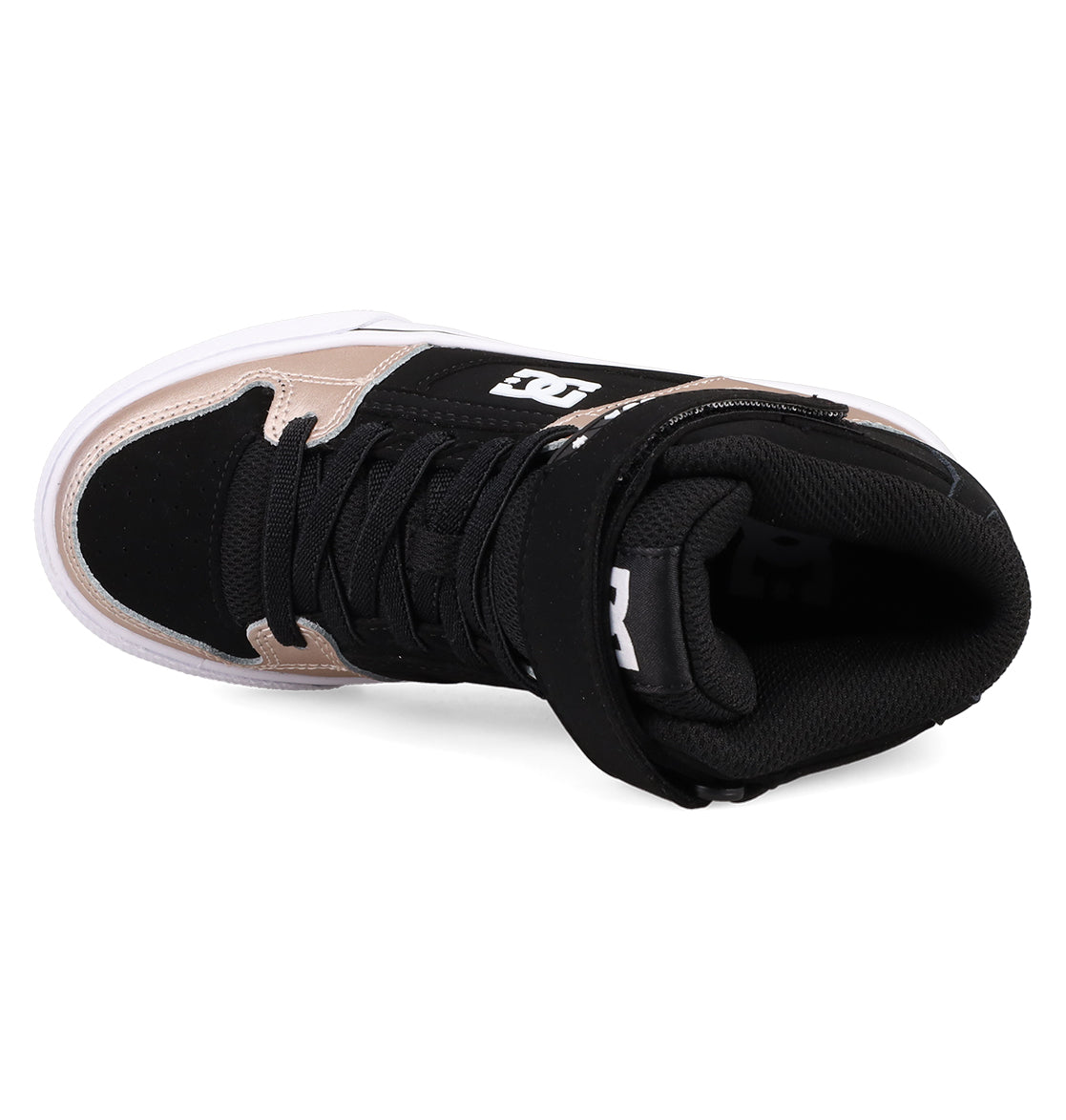 Kids' Pure Hi Top EV Shoes - White/Black/Rose | DC Shoes