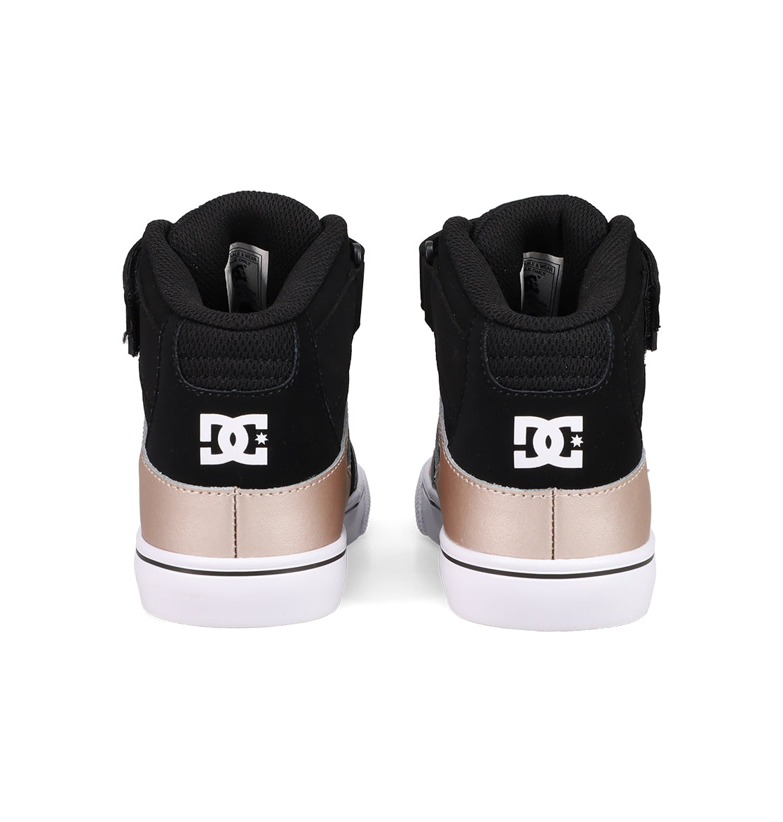 Kids' Pure Hi Top EV Shoes - White/Black/Rose | DC Shoes