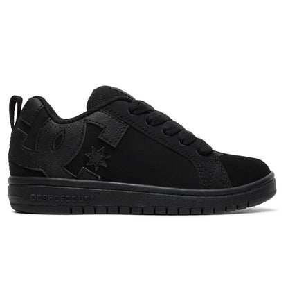 Kids' Court Graffik Shoes - Black/Black | DC Shoes