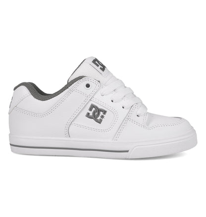 Kids' Pure Shoes - White/Grey White/Grey | DC Shoes