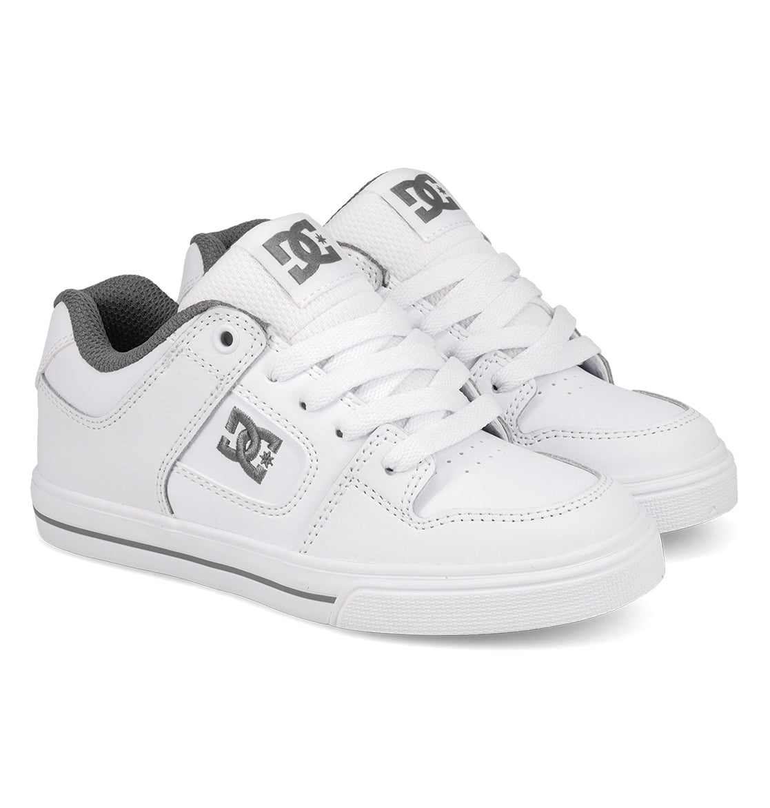 Kids' Pure Shoes - White/Grey White/Grey | DC Shoes