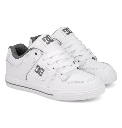 Kids' Pure Shoes - White/Grey White/Grey | DC Shoes