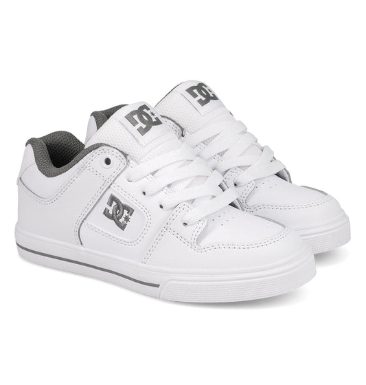 Kids' Pure Shoes - White/Grey White/Grey | DC Shoes
